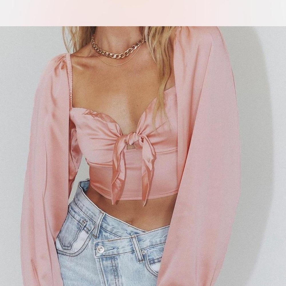 Princess Polly Pink Satin Top